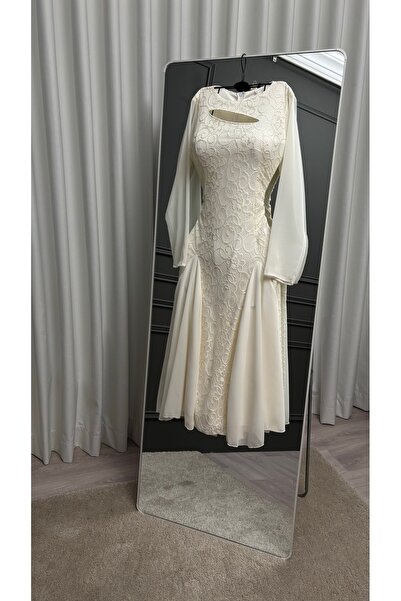 Sondos Fashion White evening dress