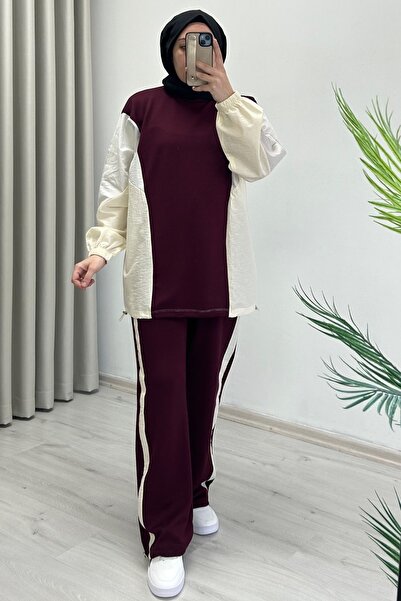 T Moda Store Ecru Tex Paneled Comfortable Fit Sportswear with Stoppers, Doubl...