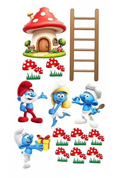 telaşe memuru Şirinler Yenilebilir Pasta Süsü - Şirinler Pasta Resmi Baskısı ...