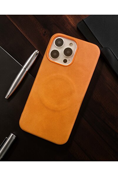 KILIF HOUSE iPhone 17 Pro Max Compatible Premium Fabric Textured Magsafe Supp...