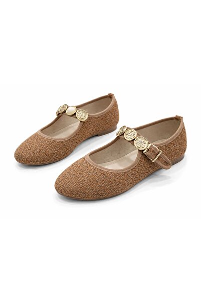 PAPUCUMUN DÜNYASI GÜNLÜK Γυναικείες Μπαλαρίνες με Ζώνη Πόρπες