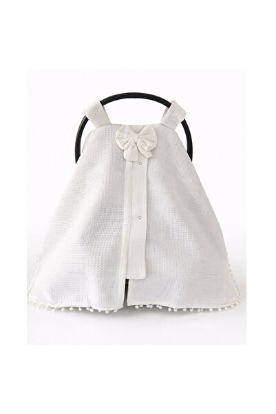 Jaju Baby White Waffle Single Layer Stroller Cover - Breathable Fabric Pack o...