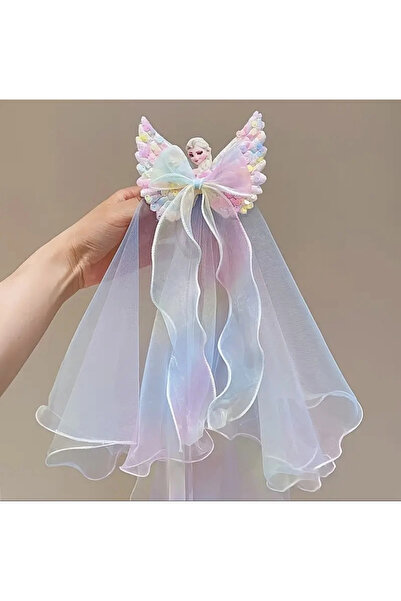 Didosh Party House Elsa Prenses Taç ve Tül Pelerinli Saç Aksesuarı – Kız Çocu...