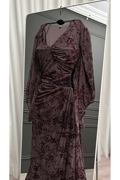 Sondos Fashion Brown evening dress