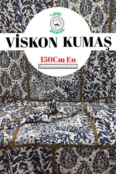 kumaş sarayı Premium Viskon Kumaş – Terletmeyen Yazlık Elbiselik Kumaş – Metr...