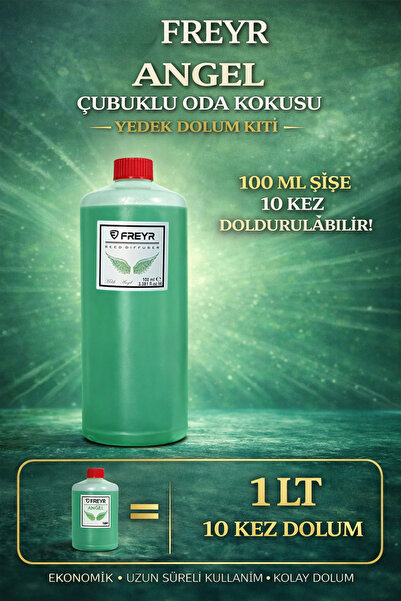 FREYR Oda ve Oto Kokusu Angel Premium 1 LT Çubuklu Oda Kokusu ve Dikiz Ayna A...