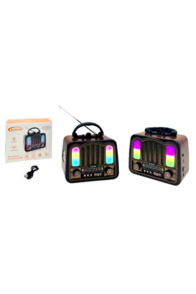 inteknoloji Yuegan7081 PL-4702 FM,BT,SD,USB GİRİŞLİ NOSTALJİ RADYO FENER ÖZELLİKLİ