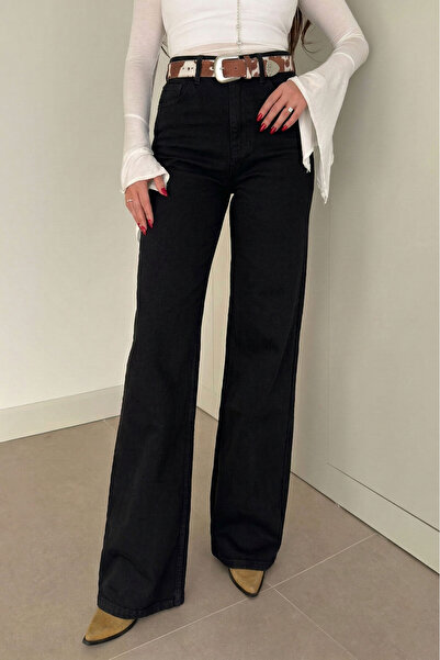 MAGARDE Tintli Wide Leg Jean- Black