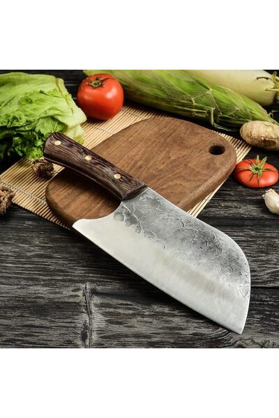 B-SQUL EXPEDITION B-SQUL 30 cm cleaver kitchen knife, 20 cm stainless steel b...