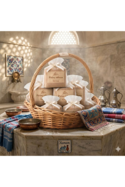Bursa Home صابون الأرز العشبي 10 قطعة هدية