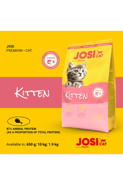 JOSERA كات كيتن – طعام جاف متكامل للقطط الصغيرة – غني بالبروتين الحيواني وزيت...