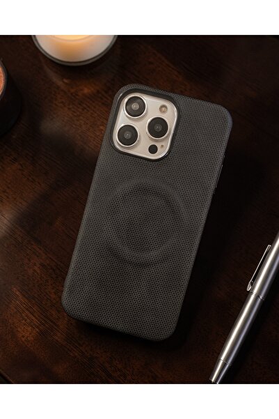 KILIF HOUSE iPhone 13 Compatible Premium Fabric Textured Magsafe Supported Case