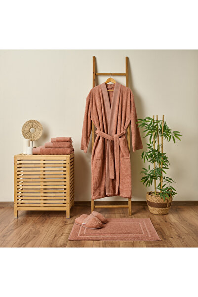 KUT FLY Soft Lina 4-Piece Towel Set - Ecru / Blue - 30X40 cm