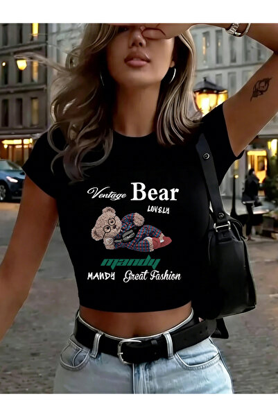 NOISSEY Όμορφες εκτυπώσεις κινουμένων σχεδίων με αρκούδες, καλοκαιρινά μπλουζ...