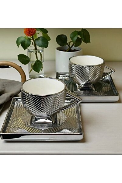 PİNK DESİGN KİTCHEN طقم فناجين شاي وقهوة مكون من قطعتين