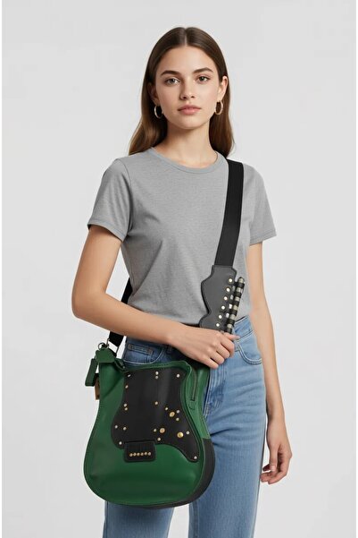 TheDebbağ حزام كتف قابل للتعديل من جلد قطعة، مخيط يدويًا للجيتار حقيبة