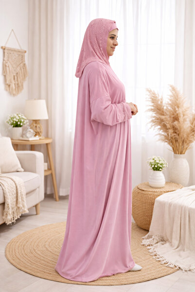 MORRISSA Prayer Dress Women Stretchable Material With Cap 2026 Model One Piec...