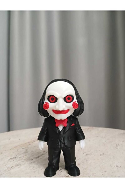 joybaskı Testere Billy Kukla Figürü - Jigsaw Korku Serisi Koleksiyonluk 3D Obje