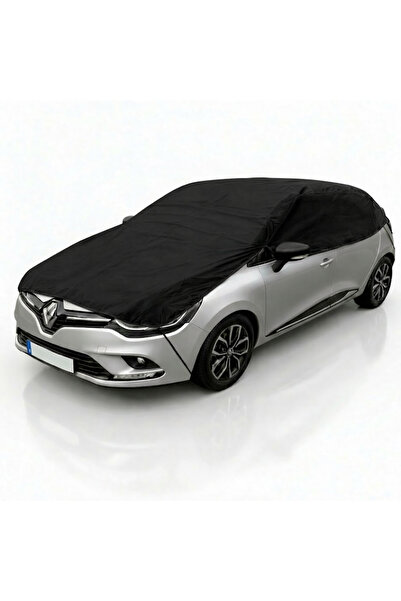 Autorez غطاء سيارة أسود عملي نصف شفاف مضاد للثلج والجليد، واقي من الشمس