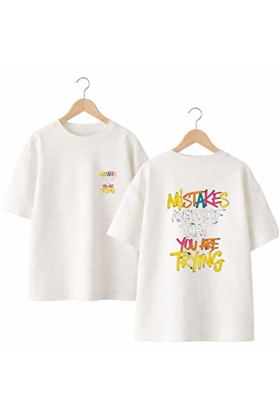 playwear Μπλουζάκι με στάμπα Mistakes στην πλάτη και το στήθος, 100% βαμβακερ...