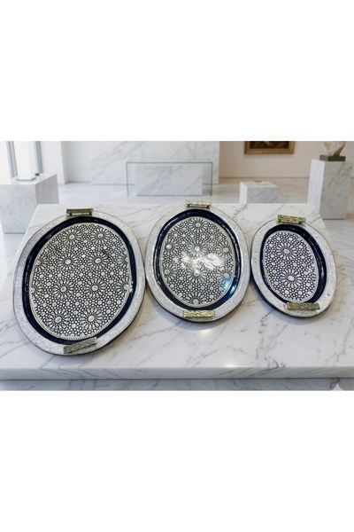 HomeNew Luxury serving trays, handcrafted from natural beech wood inlaid with...