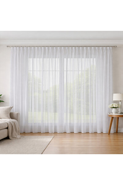 HANEDİZAYN ÇELİK MODEL TÜL PERDE ÜTÜ İSTEMEZ 1/3 SIK PİLE KALİTELİ DİKİŞ HER ...