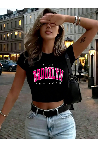 NOISSEY Brooklyn New York cu imprimeu Tricou Babby pentru femei tricou Vară c...