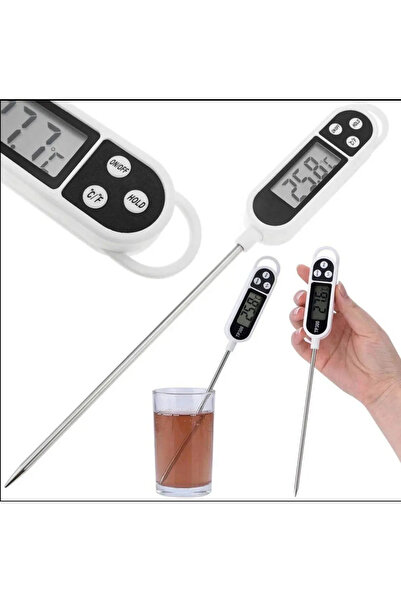 TechGS COOKING THERMOMETER WITH PROBE FOR GRILL, MEAT AND LIQUIDS