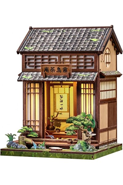 Rolife 3D puzzle, DIY mini dollhouse, Kirishima Cha-an, Cutebee, 145 pieces