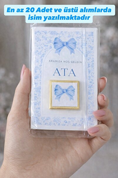 FİORE HEDİYELİK Bebek Hediyelik 10 Adet Kız-Erkek Bebek Yeni Doğan Hastane Çi...