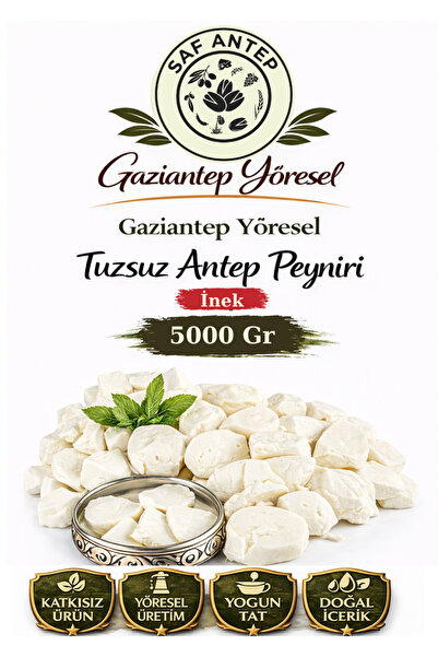 safantep Gaziantep Yöresel Tuzsuz Antep İnek Peyniri 5 Kg Doğal Geleneksel Ev...