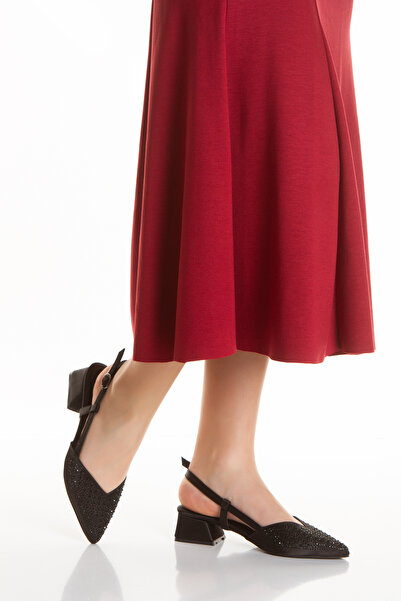 muhhu moda Women's Crystal Stone Evening Dress Shoes Pointed Toe Comfortable ...