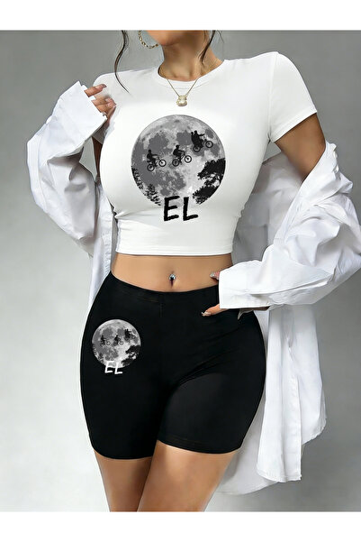 NOISSEY Sexy Men Cycling Riding cu imprimeu Babby Tee and Shorts Femei Set di...