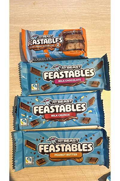 yitian yimian Feastables chocolate bars 4 lü seti