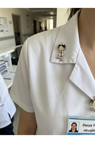 iz accessories 16 Küçük boy Hemşire broşu,doktor yaka iğnesi, hemşireye hediy...