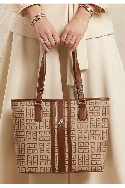 Çanta Trend Miami Polo Club Mink Brand Printed Large Size Sleeve Clutch Bag