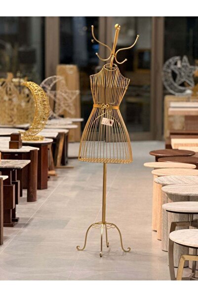 AZOZ MERCHLY Half Length Iron Female Mannequin Gold