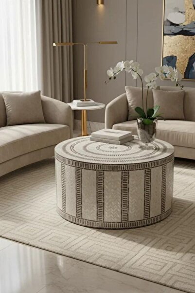 ConceptLuxe Ritim Sedefli Orta Sehpa