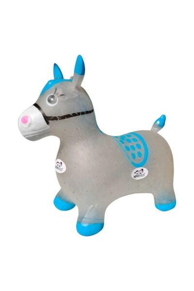 NOVOKIDS Inflatable jumping donkey, with sounds and lights, 55x50x25 cm, for ...