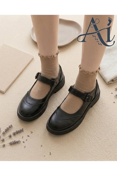 ayakizi socks 6-Pack Women's Socks Ruffle Detail