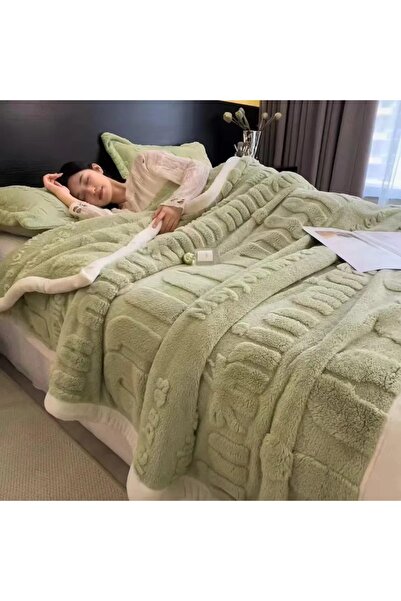 Truva Home CuddleFluff fluffy Blanket - 200x230 cm