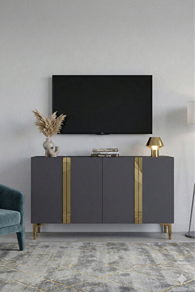 YUMEDİ DESİGN KA1298AG - CHERRY KONSOL, TV SEHPASI, ÇOK AMAÇLI DOLAP ve KAHVE...