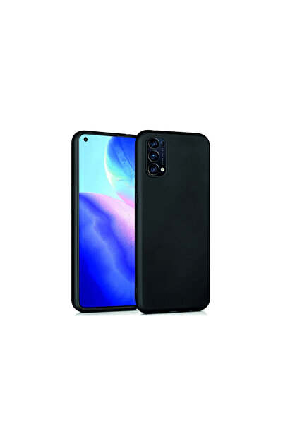 bewn Oppo Reno 5 Uyumlu Siyah Lansman İçi Kadife Telefon Kılıfı