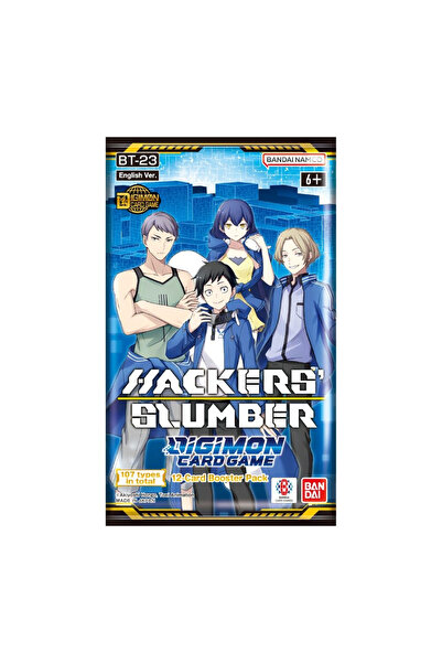 BANDAI Digimon Card Game Hacker's Slumber BT-23 Booster Pack – 12 Cards
