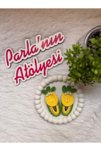 SOFT 2-dijelna kopča sa kopčom Pleteno si ručno pleteni ananas