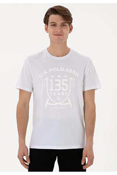 U.S. Polo Assn. T-Zeuns White Men's Polo Neck T-Shirt 2105708