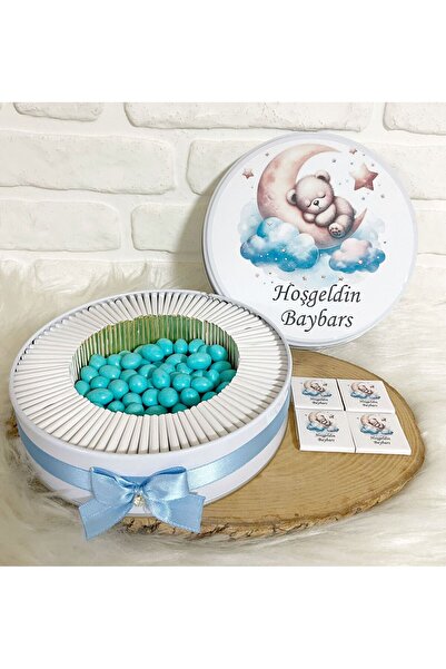 Sweet Story 100 Adet+200 Gr Draje Ayda Ayıcık Temalı İsme Özel Hoşgeldin Erke...