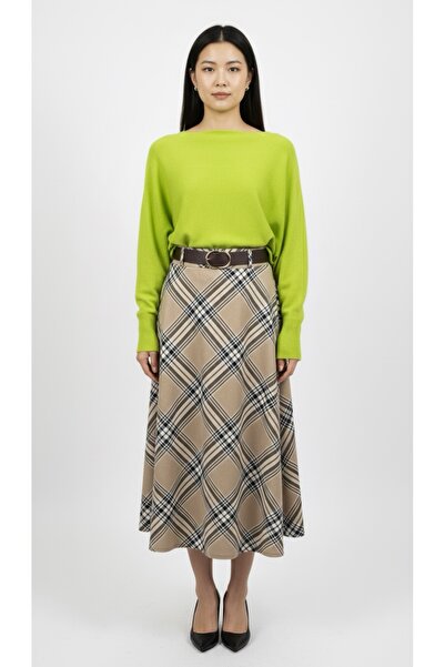 CATALEYA Women's soft knit blouse with applied pearls and butterfly sleeves