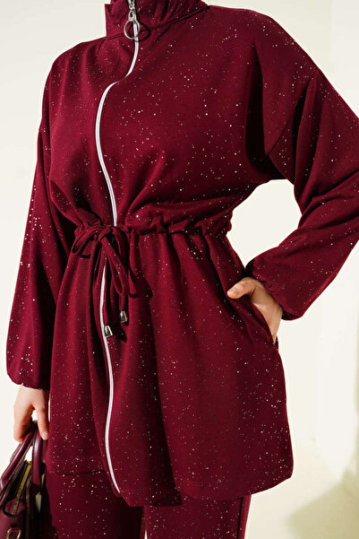 Lavanta Tekstil Bel Tünelli Glittery Loyşa Double Set