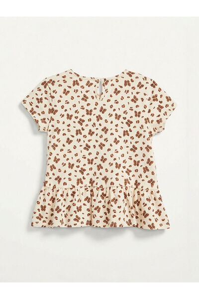 LC Waikiki Girl's peplum blouse with bow